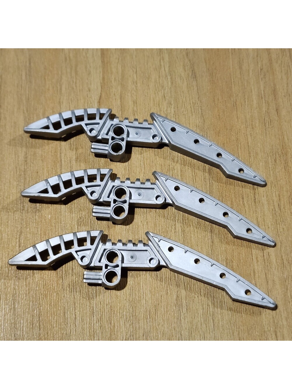 LEGO Bionicle Weapons: Staff of Light Blade 44813 Pearl Light Gray  (3 Pcs)